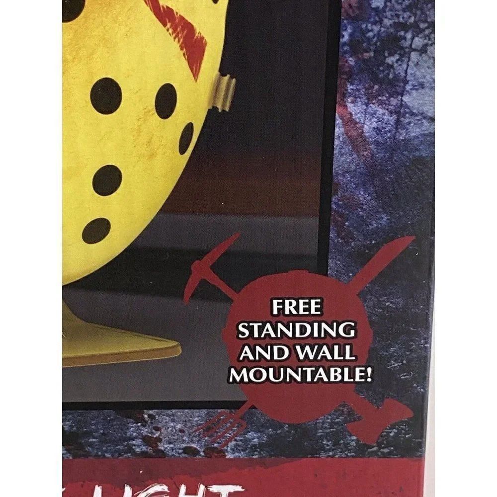 Friday the 13th Jason Voorhees‎ Mask LIGHT Lamp Paladone Free Standing/Mounted - Picture 2 of 8